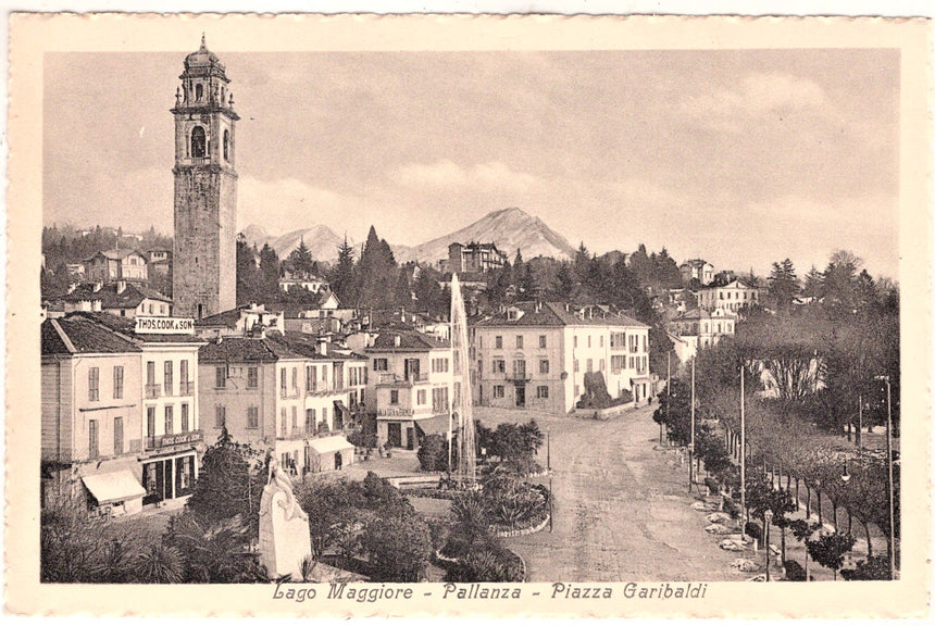 Cartolina Lago Maggiore Pallanza piazza Garibaldi | Collezionissimo