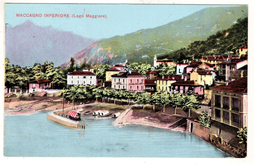 Cartolina Lago Maggiore Verbania Maccagno inferiore | Collezionissimo