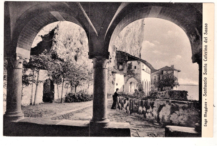 Cartolina Lago Maggiore Verbania Santuario S.Caterina del Sasso | Collezionissimo