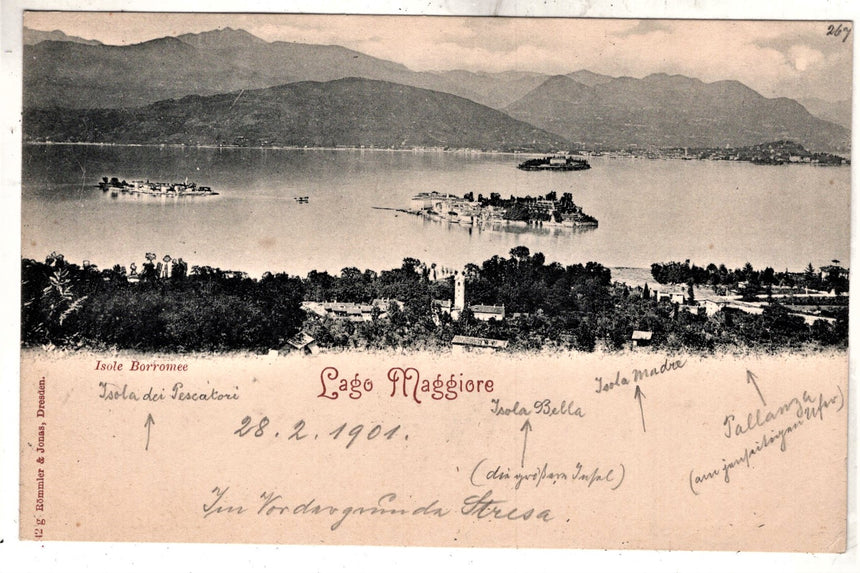 Cartolina Lago Maggiore Verbania isole Borromee | Collezionissimo