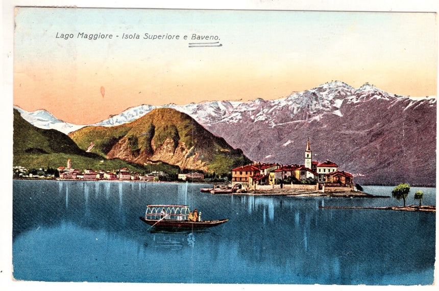 Cartolina Lago Maggiore Verbania isola Superiore e Baveno | Collezionissimo