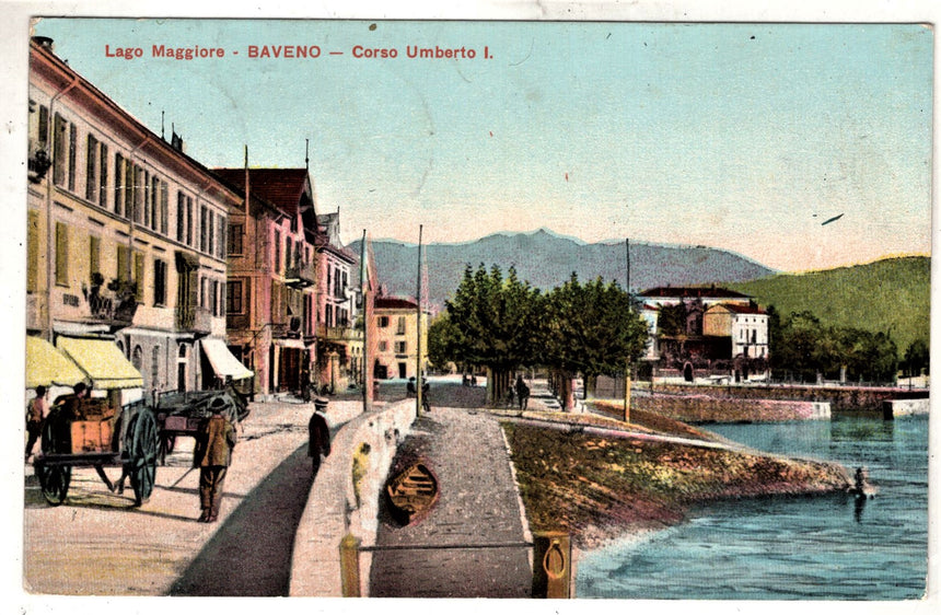 Cartolina Lago Maggiore Verbania Baveno corso Umberto I | Collezionissimo