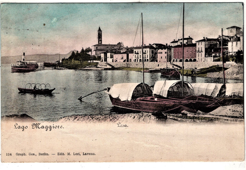 Cartolina Lago Maggiore Verbania Lesa | Collezionissimo