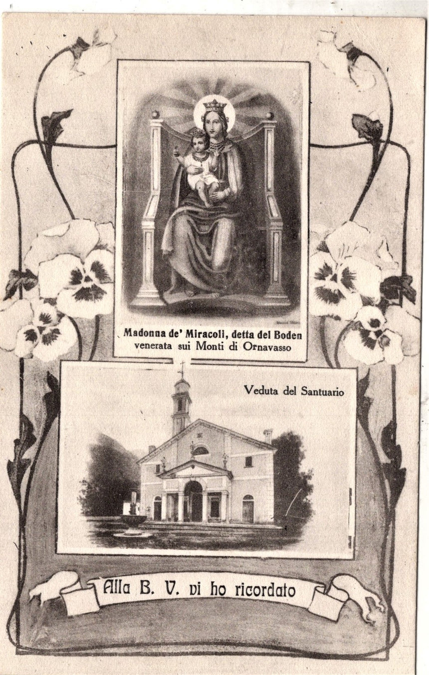 Cartolina Lago Maggiore Verbania santuario Madonna dei miracoli | Collezionissimo