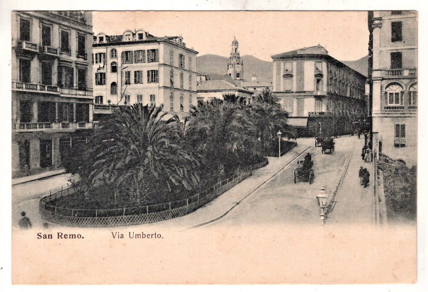 Cartolina Imperia San Remo via Umberto I | Collezionissimo