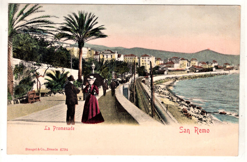 Cartolina Imperia San Remo la Promenade | Collezionissimo