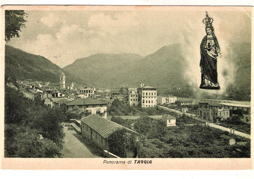 Cartolina Imperia Taggia panoramaricordo del santuario | Collezionissimo