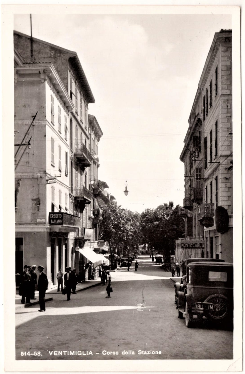 Cartolina Imperia Ventimigia corso stazione | Collezionissimo