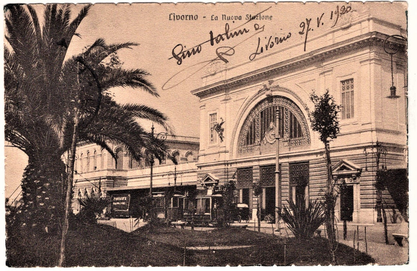 Cartolina Imperia Livorno stazione Centrale | Collezionissimo