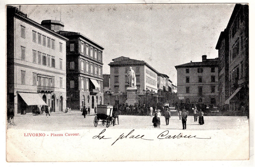 Cartolina Imperia Livorno piazza Cavour | Collezionissimo