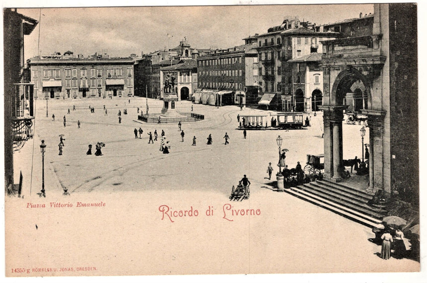 Cartolina Imperia Livorno piazza V. Emanuele | Collezionissimo