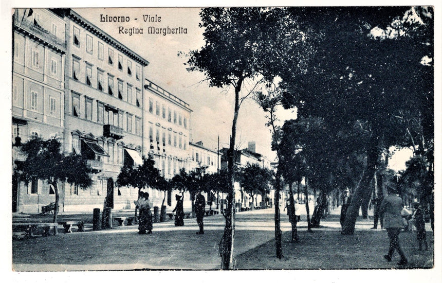 Cartolina Imperia Livorno viale Regina Margherita | Collezionissimo