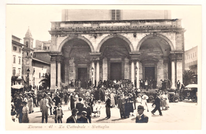 Cartolina Imperia Livorno la Cattedrale dettaglio | Collezionissimo