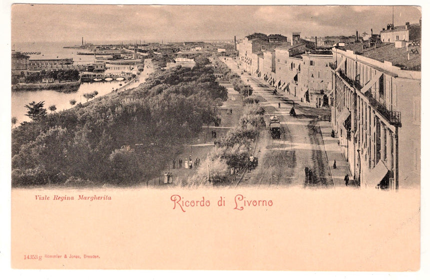 Cartolina Imperia Livorno viale Regina Margherita | Collezionissimo