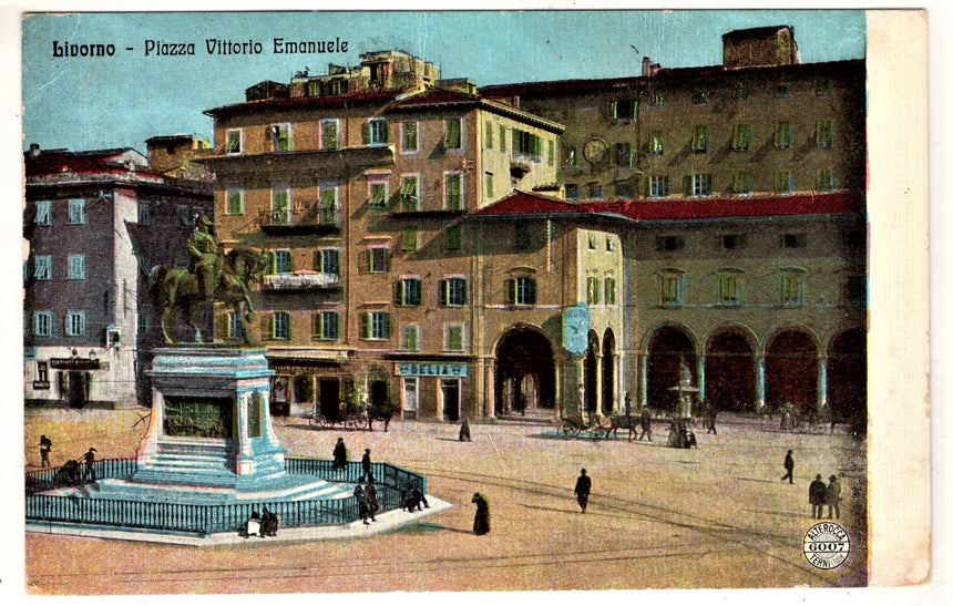 Cartolina Imperia Livorno piazzaV. Emanuele | Collezionissimo