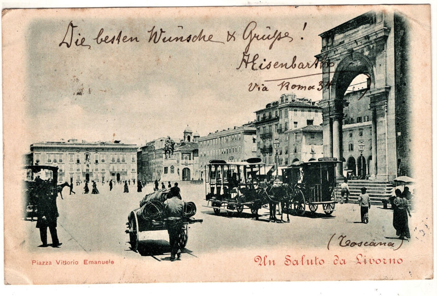 Cartolina Imperia Livorno piazza V. Emanuele | Collezionissimo