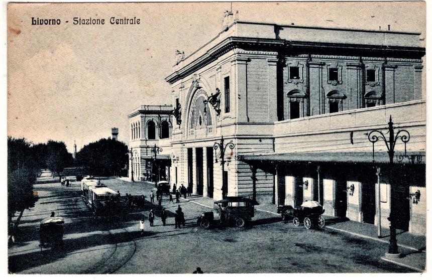 Cartolina Imperia Livorno stazione centrale | Collezionissimo