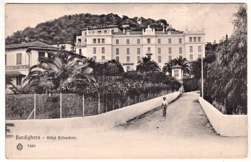 Cartolina Imperia Bordighera Hotel Belvedere | Collezionissimo