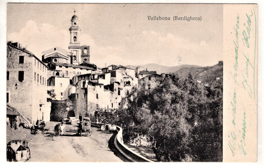 Cartolina Imperia Bordighera Vallebona | Collezionissimo