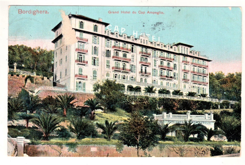 Cartolina Imperia Bordighera Grand Hotel du Cap Ampeglio | Collezionissimo