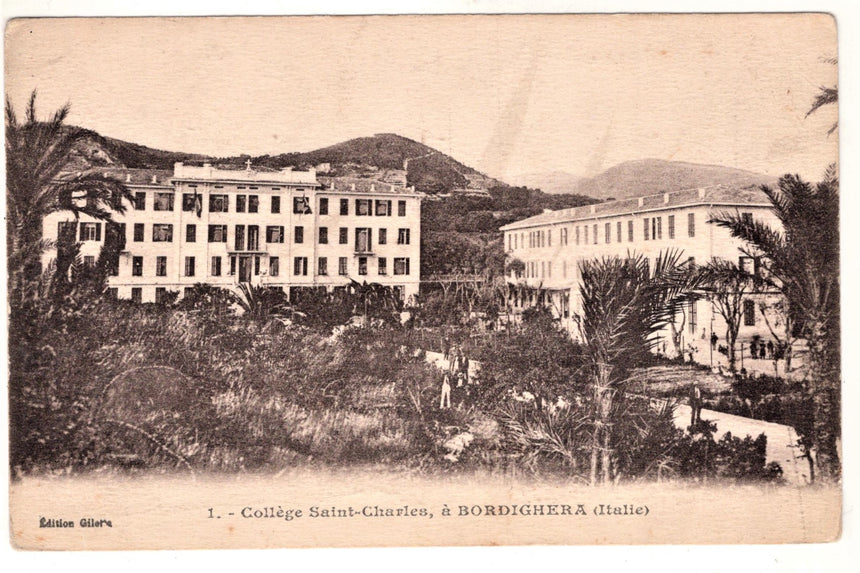 Cartolina Imperia Bordighera College Saint Charles | Collezionissimo