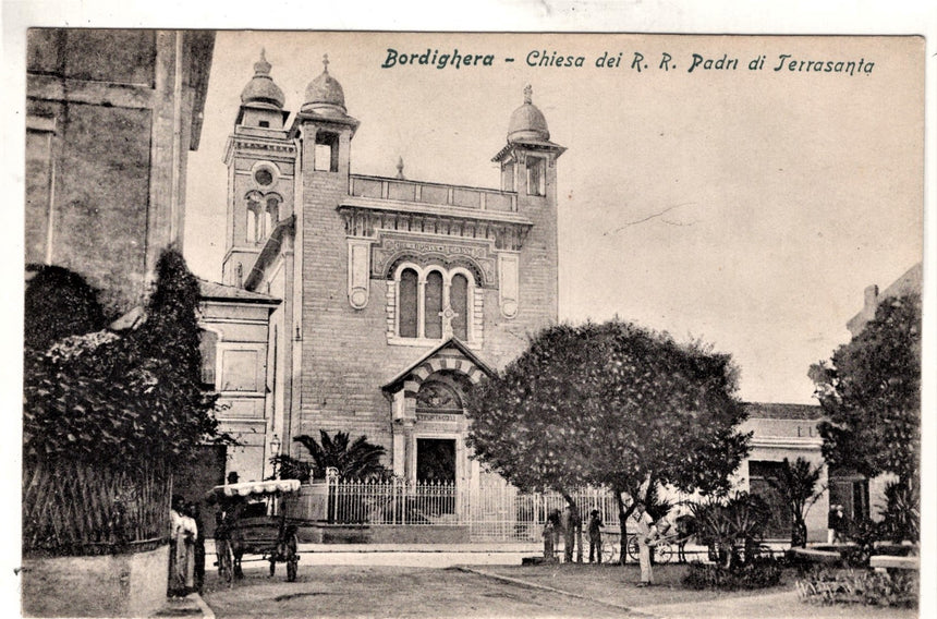 Cartolina Imperia Bordighera Chiesa del R.R. Padri di Terrasanta | Collezionissimo