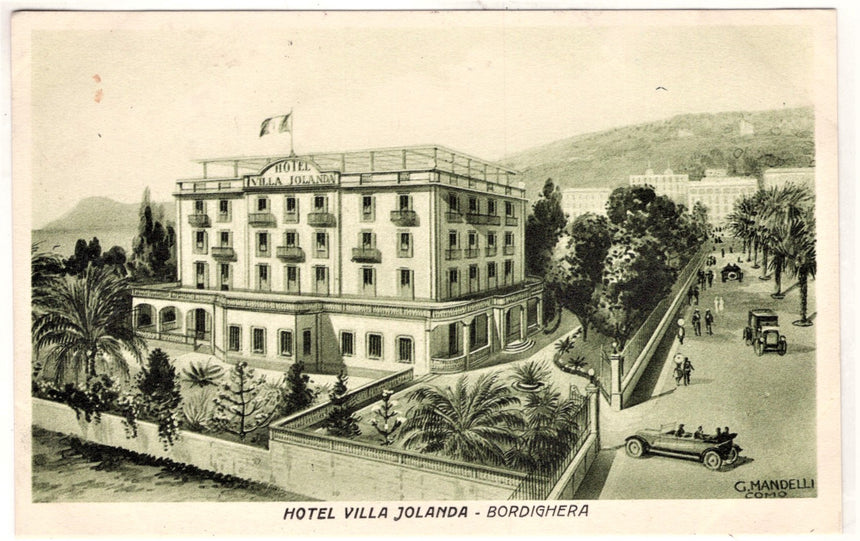 Cartolina Imperia Bordighera Hotel Jolanda | Collezionissimo