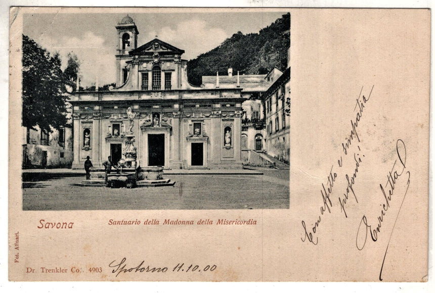 Cartolina Savona Santuario Madonna della Misericordia | Collezionissimo