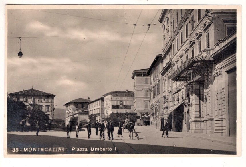 Cartolina Pistoia Montecatini piazza Umberto I | Collezionissimo