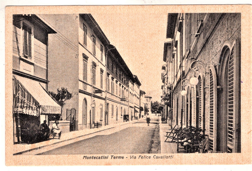 Cartolina Pistoia Montecatini via Felice Cavallotti | Collezionissimo