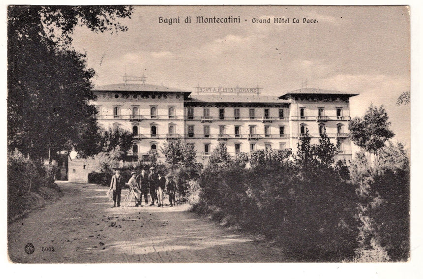 Cartolina Pistoia Montecatini Gran Hotel la Pace | Collezionissimo