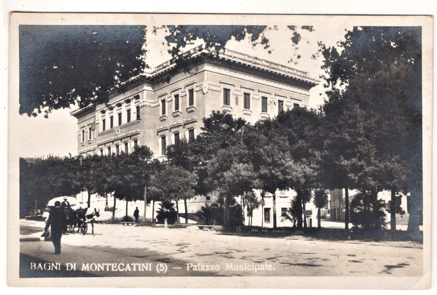 Cartolina Pistoia Montecatini Palazzo Municipale | Collezionissimo