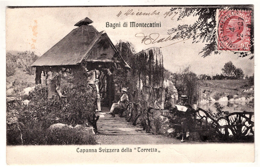 Cartolina Pistoia Montecatini capanna svizzera della Torretta | Collezionissimo