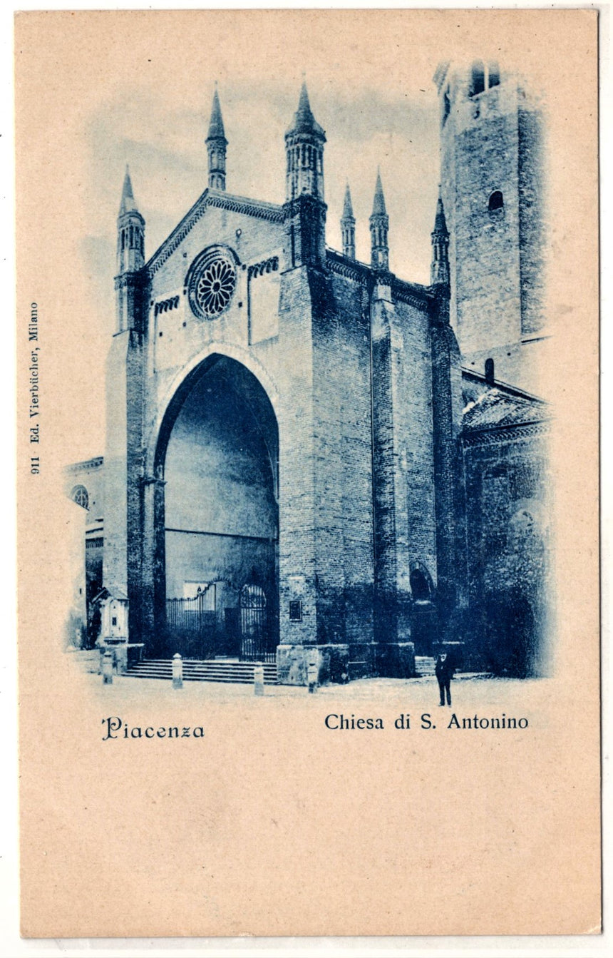 Cartolina Piacenza Chiesa di San Antonino | Collezionissimo