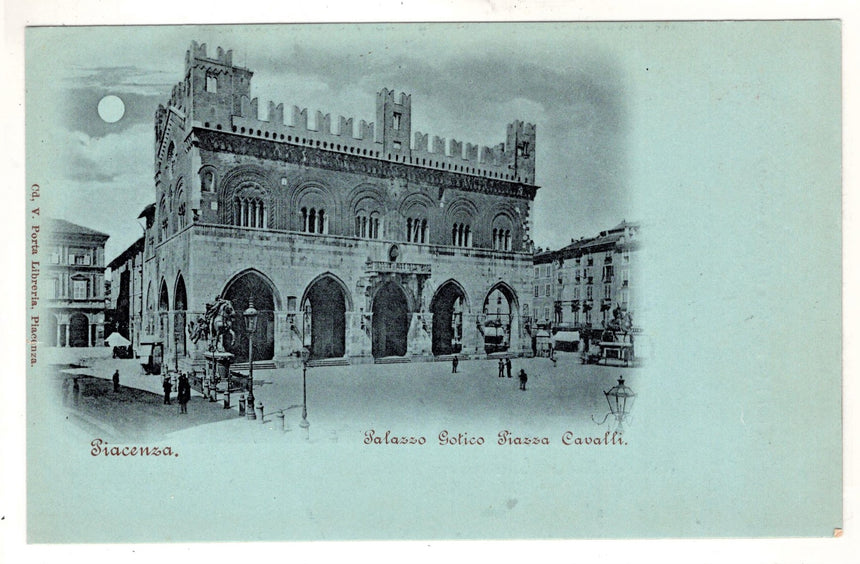 Cartolina Piacenza Palazzo Gotico e piazza Cavalli | Collezionissimo