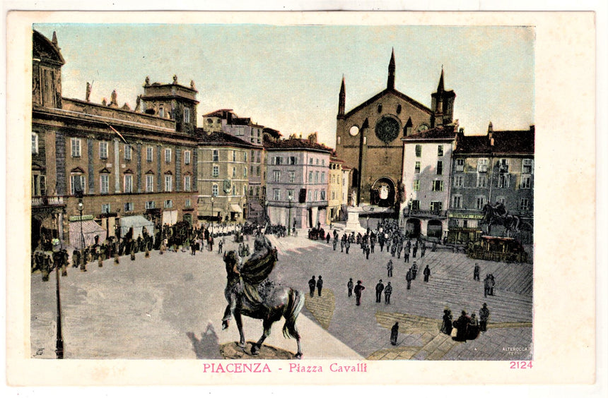 Cartolina Piacenza Piazza Cavalli | Collezionissimo