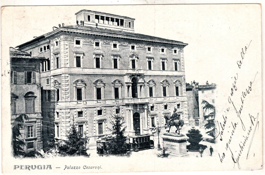 Cartolina Perugia Palazzo Cesaroni | Collezionissimo