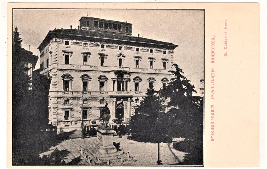 Cartolina Perugia Palace hotel dir.Cav.G.Curti | Collezionissimo