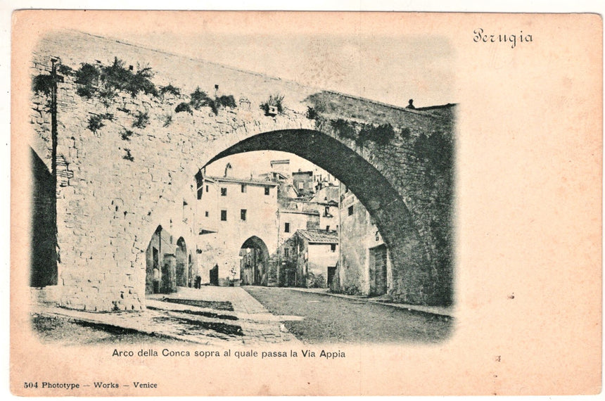 Cartolina Perugia Arco della Conca | Collezionissimo