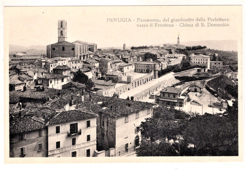 Cartolina Perugia Panorama con stazione | Collezionissimo