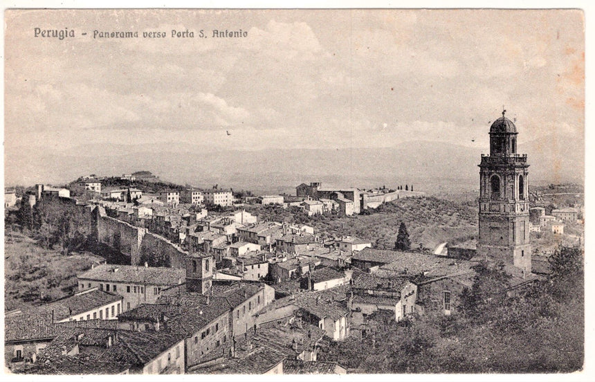 Cartolina Perugia Panorama verso porta S.Antonio | Collezionissimo