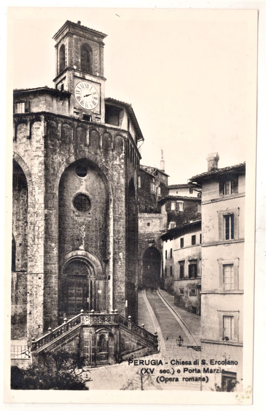 Cartolina Perugia Chiesa di S. Ercolano | Collezionissimo