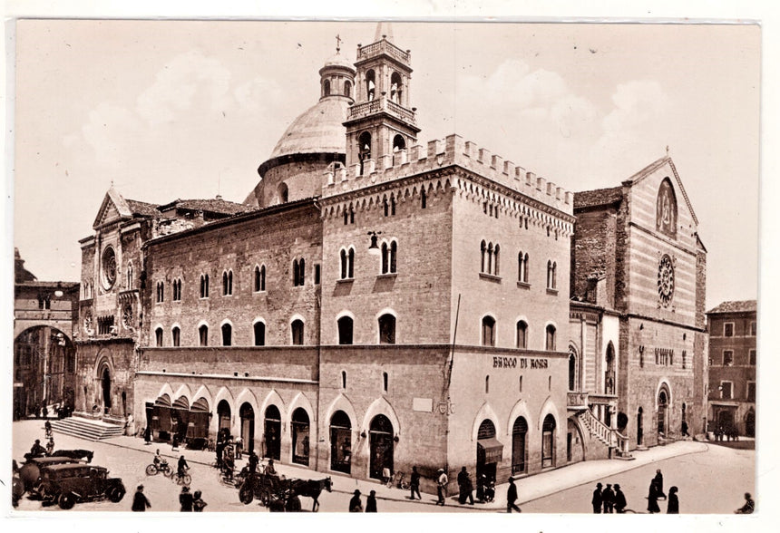 Cartolina Perugia Foligno piazza V.Emanuele Banca di Roma | Collezionissimo