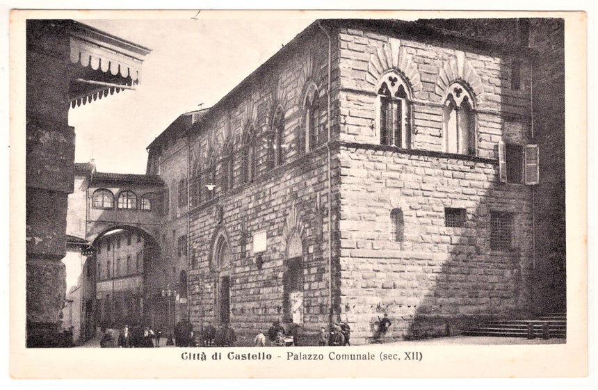 Cartolina Perugia Città di Castello palazzo Comunale | Collezionissimo