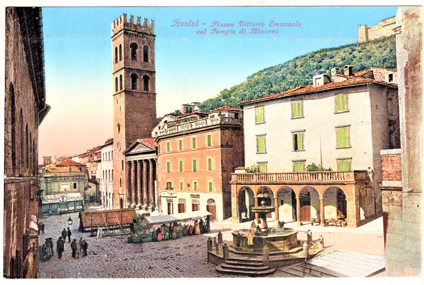 Cartolina Perugia Assisi Piazza V. Emanuele | Collezionissimo