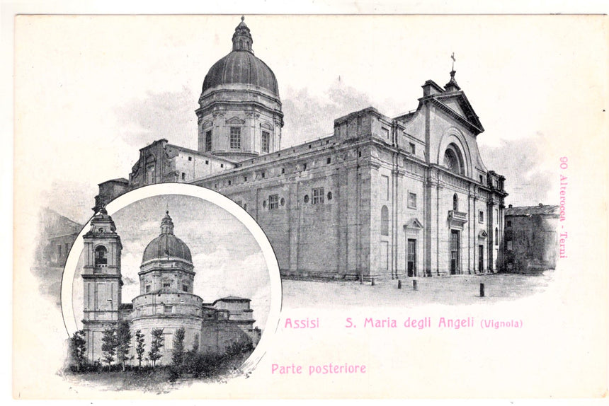 Cartolina Perugia Assisi S.Maria degli Angeli Vignola | Collezionissimo