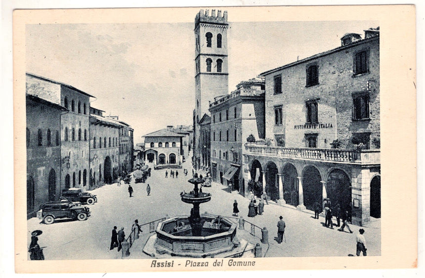 Cartolina Perugia Assisi Piazza del Comune | Collezionissimo