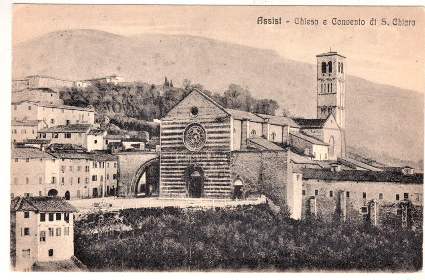 Cartolina Perugia Assisi Chiesa e Convento di S.Chiara | Collezionissimo