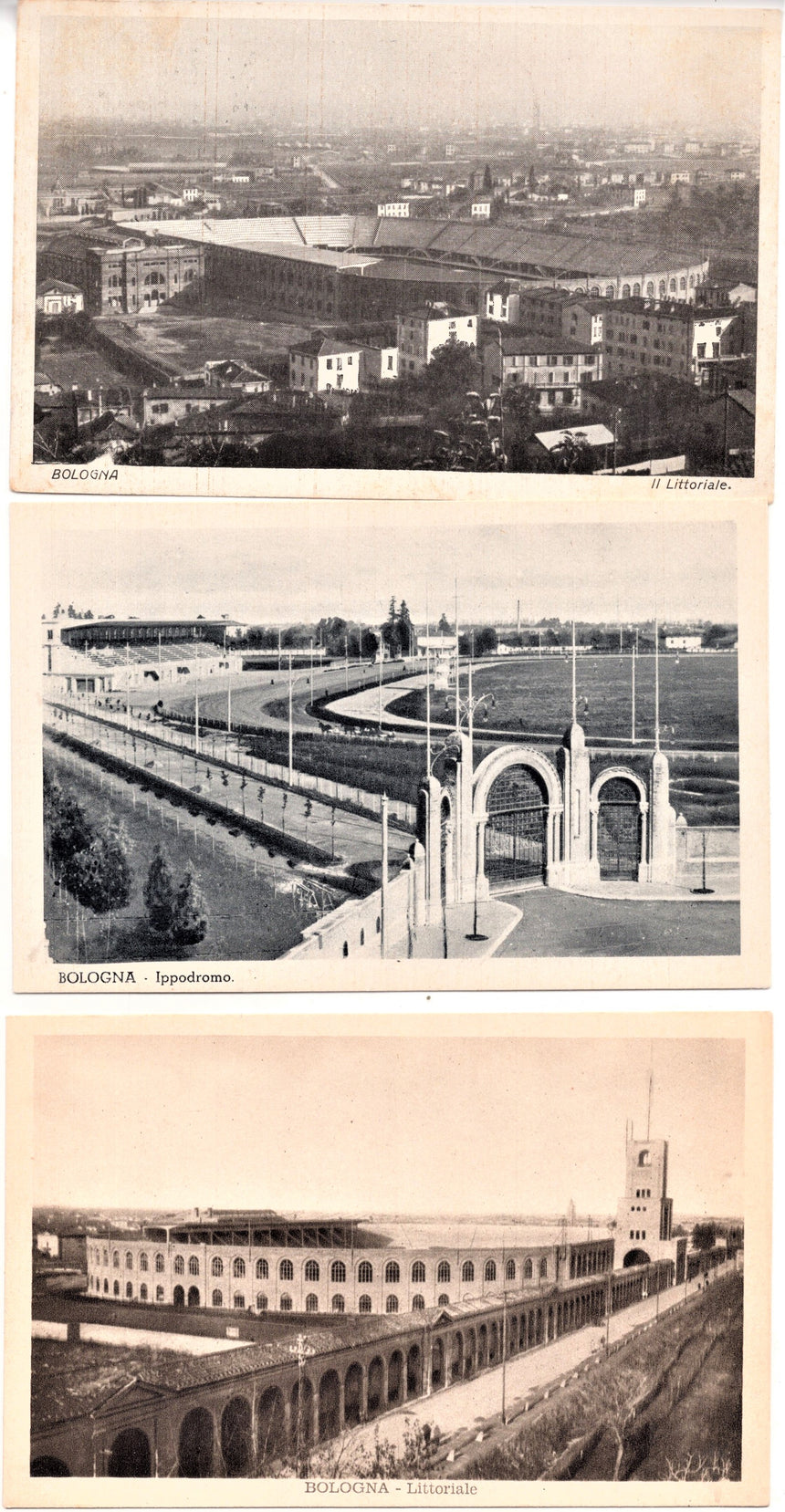 Cartolina Bologna Ippodromo stadio Littorale | Collezionissimo