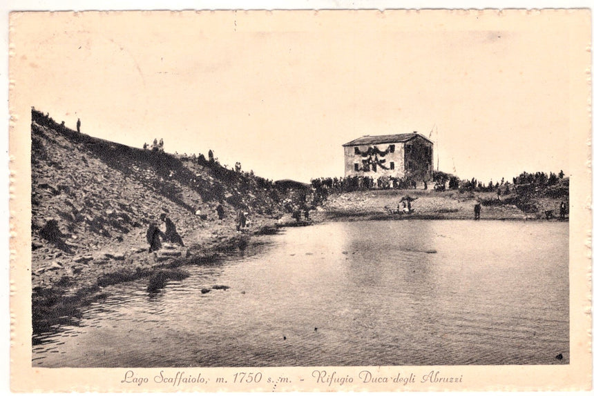 Cartolina Bologna lago Scaffaiolo rifugio Duca Abruzzi | Collezionissimo